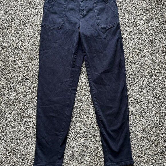 Judy Blue  Pants Womens 9/29 Dark Blue High Waisted Straight Pants Zipper Closur - Picture 1 of 8